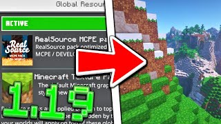 How To Get Texture Packs In MCPE 119 Android amp IOS [upl. by Ahseken]