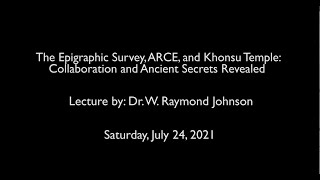 The Epigraphic Survey ARCE and Khonsu Temple Collaboration and Ancient Secrets Revealed [upl. by Suriaj]