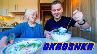 Ukrainian Special  Okroshka  The Most Delicious Ukrainian Soup  English CC [upl. by Aluap]