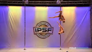 Doubles Svetlana Nikonova amp Ekaterina Abramova of Russia  IPSF World Pole Sports Championships 2018 [upl. by Assenaj]