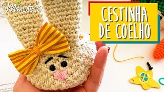 RECEITA AMIGURUMI 04  CESTINHA DE COELHO [upl. by Dolf]