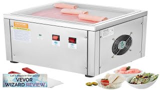 VEVOR Fried Ice Cream Roll Machine 11quot x 95quot StirFried Ice Cream Review [upl. by Hannahoj]