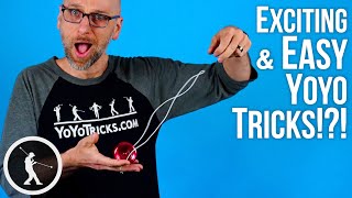 🤯 3 Surprising but Easy Beginner Yoyo Tricks [upl. by Ellenaej]