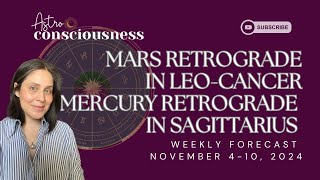 MARS RETROGRADE LEOCANCER amp MERCURY RETROGRADE IN SAGITTARIUS 2024  Astro Consciousness [upl. by Serica]