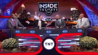 Inside the NBA Shaqs Backboard Breaking Dunk November 13 2014 NBA 2014 15 Season [upl. by Rothwell88]