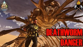 Hunting Deathworms with Megatheriums ARK Scorched Earth  Hardcore No Flyers E16 [upl. by Dnumsed]