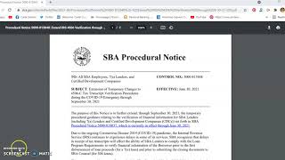 Breaking News SBA New Procedure For Handling 4056 IRS Transcript Requests [upl. by Bowen]