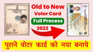 How To Order Voter Id Card Online  Old Voter Id To New Voter Id  Voter Id Pvc Card Order Online [upl. by Grosz]