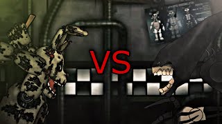 FnaFBATDRDC2 SPRINGTRAP VS THE INK DEMON [upl. by Atteuqcaj]