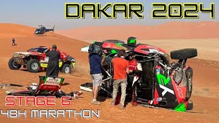 DAKAR 2024 RECAP STAGE 6 48H MARATHON [upl. by Dustan731]