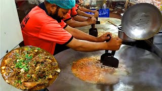 Fast Tawa Katakat making  Super Fast Katakat Hussain Abad Karachi Street Food Pakistan [upl. by Tybie]