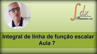 GRINGS  Integral de linha de função escalar  Aula 7 [upl. by Kass]