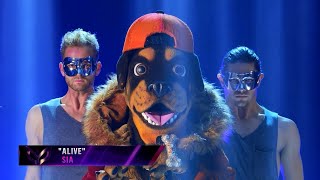 Rottweiler quotChris Daughtryquot  Alive Masked Singer S2E13 Reveal [upl. by Jeff]