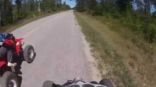 LTR 450 Vs ARTIC CAT THUNDERCAT1000 GoPro Hero 2 1080p [upl. by Linn817]