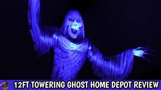 12 Foot Towering Ghost 2023 Review  Home Depot Halloween Prop [upl. by Wei]