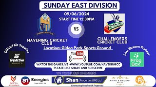 Havering CC Sunday XI v Challengers CC Essex 1st XI cricket livecricketmatchtoday [upl. by Ailedroc673]