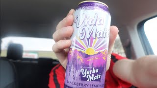 Vida Mate Yerba maté Blackberry lemonade drink￼ Review￼￼ [upl. by Leahcym603]