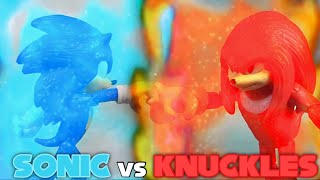 Sonic vs Knuckles Sonic Stop Motion [upl. by Angelica]