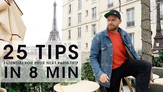 25 Essential Paris Tips in 8 Minutes [upl. by Bonine]