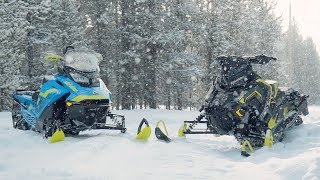 2018 Crossover Shootout SkiDoo VS Polaris [upl. by Lolly886]