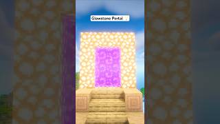 Minecraft Glowstone Dimenson Portal Tutorial minecraftshorts minecraft [upl. by Atteynod342]