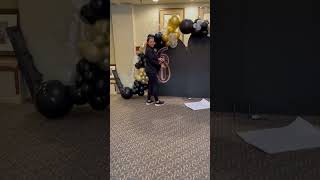 Luxurious Black and Gold 60th Birthday Balloon Decor [upl. by Adnotal]