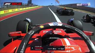 Charles Leclerc onboard start US GP 2024 [upl. by Lonne672]