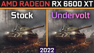 AMD RADEON RX 6600 XT  STOCK vs UNDERVOLTED  2022 [upl. by Torruella]