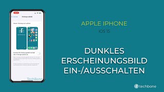 Dunkles Erscheinungsbild vom Hintergrund einausschalten  Apple iPhone iOS 15 [upl. by Hayilaa]