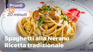 Spaghetti alla Nerano  ricetta tradizionale cremosa e saporita [upl. by Idrahs]