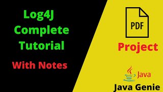 Complete Log4j Tutorial With Notes And Project  Log4j tutorial With Spring Boot  Java Genie [upl. by Micheal365]