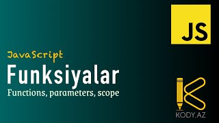 Javascript Funksiyalar  Functions in Javascript  named functions kodyaz [upl. by Lilias]