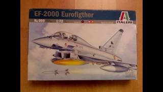 EF2000 Eurofighter Typhoon  ITALERI 172 model [upl. by Merta]