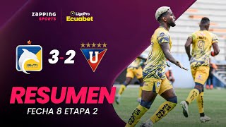 Delfín SC 3  2 Liga de Quito  Resumen Fecha 8  2da Etapa  LigaPro Ecuabet [upl. by Nomar]