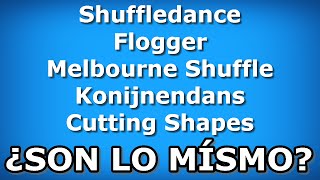 El Shuffle Melbourne Shuffle Flogger Konijnendans y Cutting Shapes ¿Son lo mismo [upl. by Depoliti]