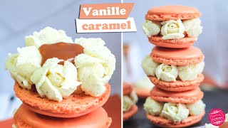 🌸 MACARONS VANILLE CARAMEL promis cest facile  🌸 [upl. by Droffig]