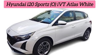 Hyundai i20 Sportz O iVT Atlas White Review  i20 sportz hyundai ravitechampmech [upl. by Joanna372]