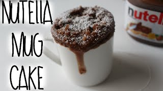 NUTELLA MUG CAKE RECIPE [upl. by Etnuhs347]