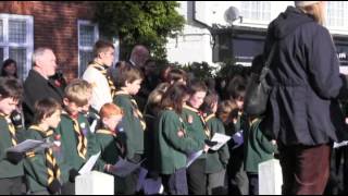 Remembrance Sunday on a village green [upl. by Stolzer104]