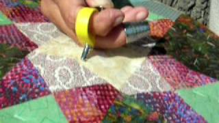 Handquilting demonstration [upl. by Cornela826]