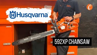 Husqvarna 592 XP Chainsaw  First Impressions amp Starting It Up [upl. by Netsriik]