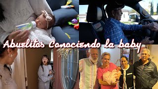 LOS ABUELITOS CONOCEN A LA BABY 🤍 [upl. by Elsie]