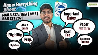 MHCET BBBA  BMS  BBM  BCA 2025 Exam Dates  Eligibility  Paper Pattern  Syllabus  Prep Tips [upl. by Llednov]