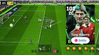 TONY ADAMS ÉPICO GRÁTIS TA INSANO  GAMEPLAY TONY ADAMS 102 épico grátis efootball 2025 mobile [upl. by Coleen895]