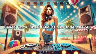 10 Hours of NonStop EDM Beach Party Vibes with DJ Mix [upl. by Sevy]