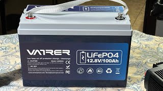 Vatrer 12v 100ah Lifepo4 Review Cheap Budget Battery [upl. by Enehpets]