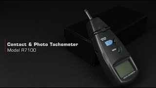 R7100 Combination Contact  Laser Photo Tachometer [upl. by Justina344]