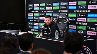 Lionel Messi 1st Press Conference with Inter Miami English [upl. by Llien824]