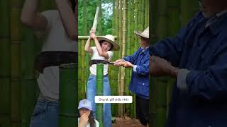 MENCARI ULAT SAGU DI HUTAN BAMBU KAKEK ⁉️shorts funny dubbing [upl. by Atiuqihc]