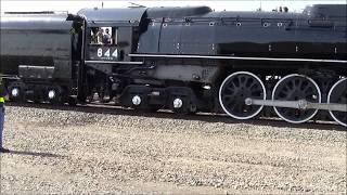 Union Pacific 844 Steam Locomotive in Grand Island NE for the Nebraska State Fair [upl. by Oleta]